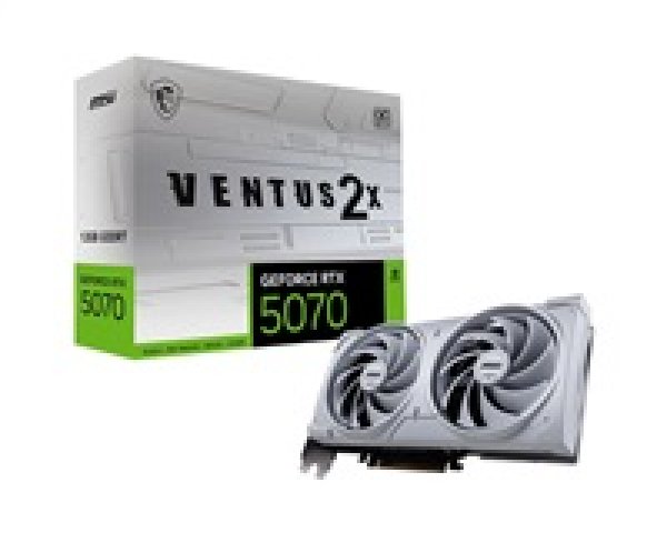 MSI VGA NVIDIA GeForce RTX 5070 12G VENTUS 2X OC WHITE, RTX 5070, 12GB GDDR7, 3xDP, 1xHDMI?v=1747425603