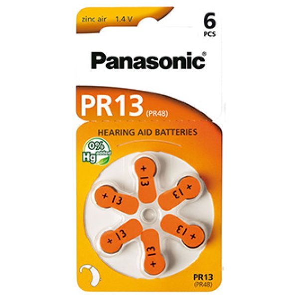 PANASONIC Zinkovzduchová baterie PR-13(48)/6LB AAA 1,2V (Blistr 6ks)