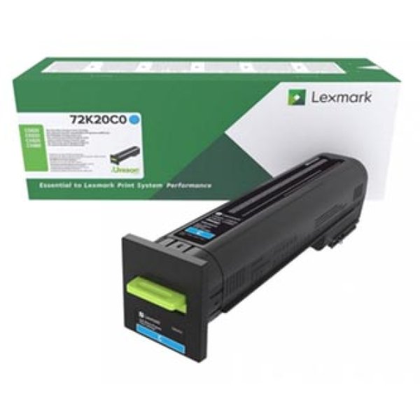 Toner Lexmark 72K20C0 azurový