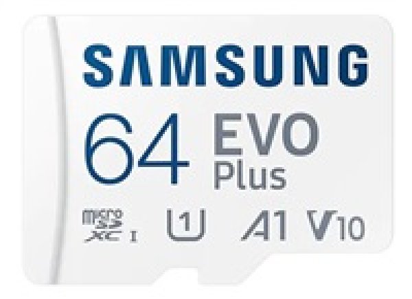 Samsung EVO Plus/micro SDXC/64GB/UHS-I U1 / Class 10/+ Adaptér/Bílá