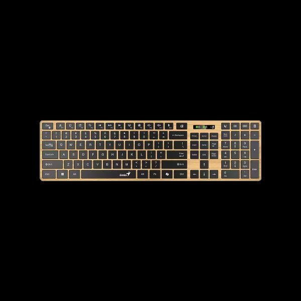 GENIUS Klávesnice Slimstar 7250BT, membránová, bezdrátová, béžová-černá