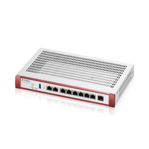 Zyxel USG FLEX200 HP Series, User-definable ports with 1*2.5G, 1*2.5G( PoE+) & 6*1G, 1*USB (device only)