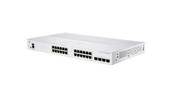 Cisco switch CBS350-24T-4G-EU (24xGbE,4xSFP,fanless) - REFRESH