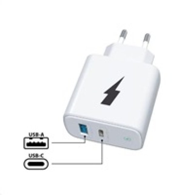 WG - Síťová nabíječka 2x USB 38W, 1x USB-C PD 20W + 1x USB-A QC 3.0 18W, bílá?v=1762296004