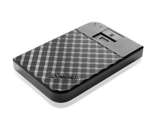 VERBATIM HDD 2TB Fingerprint Secure Portable Hard Drive, Black GDPR