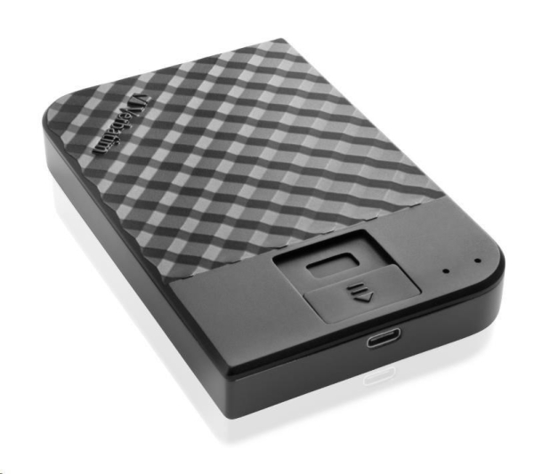 VERBATIM HDD 2TB Fingerprint Secure Portable Hard Drive, Black GDPR