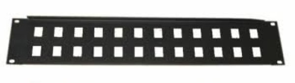 Eurocase panel na kabely GA-28-2U 19"  - 24 port