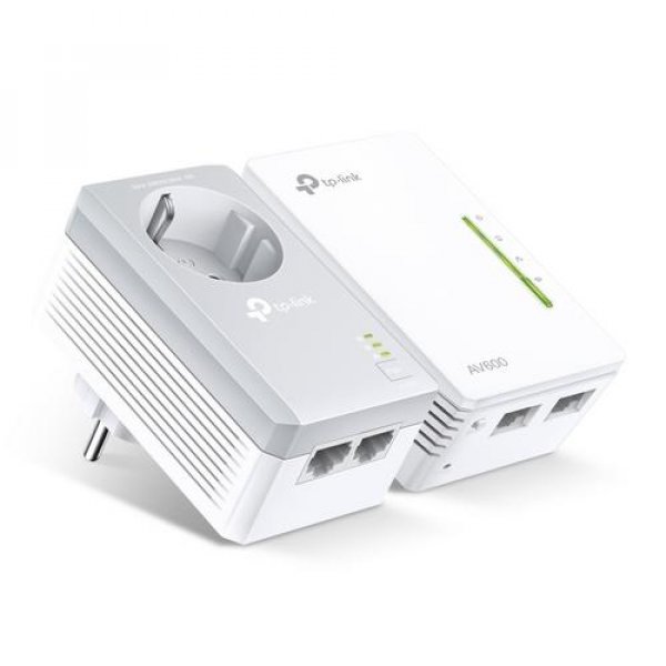 TP-Link TL-WPA4226KIT WiFi4 průchozí powerline set (N600, AV600,2x100Mb/s,HomePlug AV2)