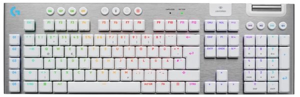 Logitech G915 X LIGHTSPEED Low-Profile Wireless Gaming Keyboard - TACTILE - WHITE - US - 2.4GHZ/BT - USB-C - EMEA?v=1764920548