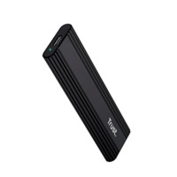 TRUST Externí box pro M.2 SSD, USB-C 3.2 Gen2, M.2 2280, černá