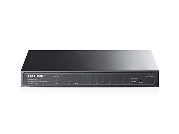 TP-Link OMADA JetStream switch TL-SG2210P (8xGbE, 2xSFP, 8x PoE+, 61W, fanless)