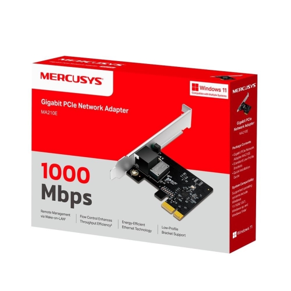 MERCUSYS MA210E Síťová karta 1GbE (1xGbE,1xPCIe)