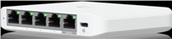 Ubiquiti UniFi Switch Flex Mini 2.5G (USW-Flex-2.5G-5), 5-Port 2.5Gbt, PoE-in, USB-C