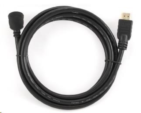 GEMBIRD Kabel HDMI - HDMI 1.8m, 90° konektor (v1.4, M/M, zlacené kontakty, úhlový, stíněný)