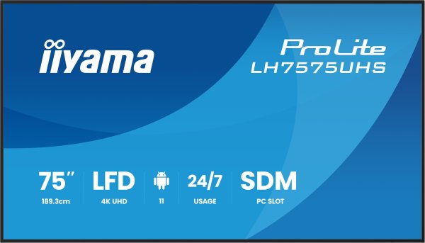 75'' iiyama LH7575UHS-B2AG:IPS, 4K UHD,Android,24/7?v=1761082804