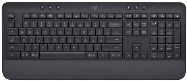 Logitech K650/Bezdrátová USB + Bluetooth/CZ-SK layout/Černá