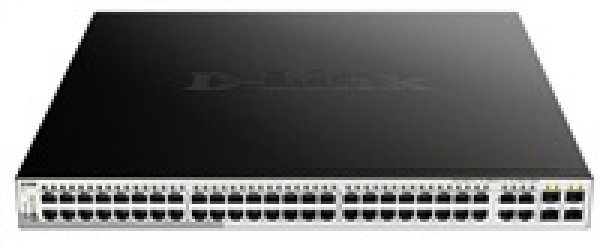 D-Link DGS-1210-52MP 52-Port Gigabit Smart+ PoE Switch, 48x GbE PoE+, 4x RJ45/SFP, PoE 370W?v=1754136002