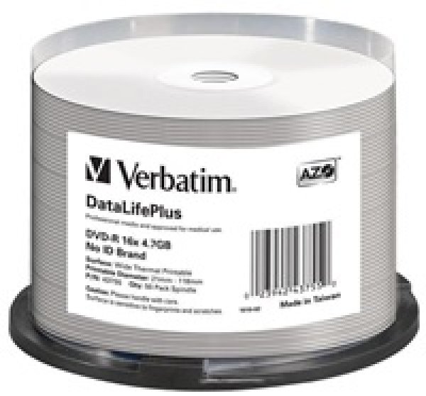 VERBATIM DVD-R(50-Pack)/Spindle/16X/4.7GB/DataLife Plus Wide Thermal Professional  No ID Brand?v=1755207603