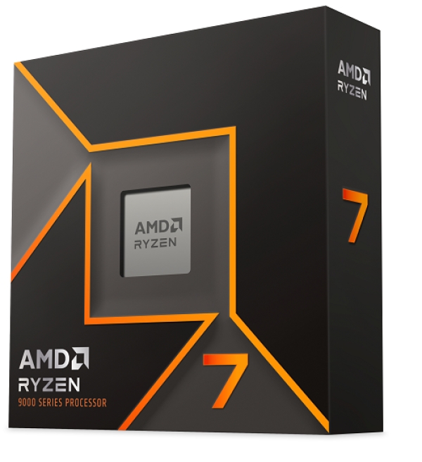 AMD cpu Ryzen 7 9700X AM5 Box (bez chladiče, 3.8GHz / 5.5GHz, 8+32MB cache, 65W, 8x jádro, 16x vlákno, grafika), Zen5 Granite Ridge AM5