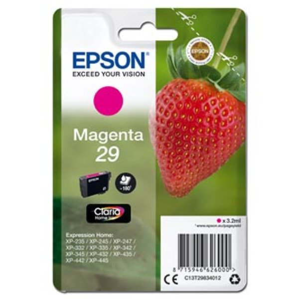 Náplň Epson 29, C13T29834012 purpurová blistr