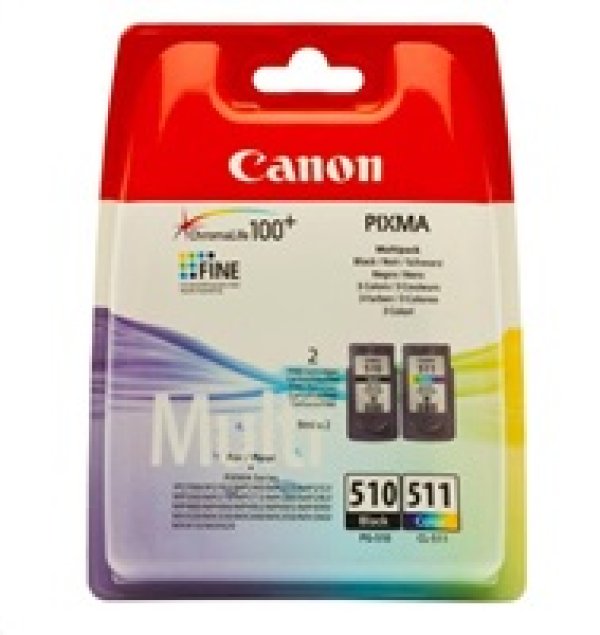 Náplň CANON PG-510 + CL-511, 2970B010 černá + barevná