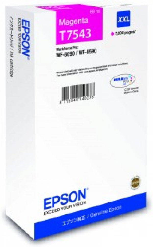 Náplň EPSON C13T754340 purpurová (7 000 stran)