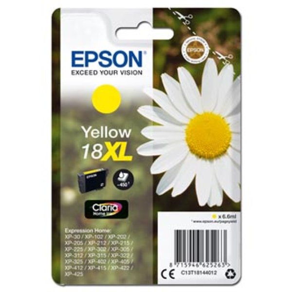 Náplň Epson 18XL, C13T18144012 žlutá