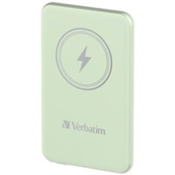 VERBATIM Powerbanka Charge 'n' Go, Magnetická, 5000 mAh, USB-C, Zelená?v=1749189605