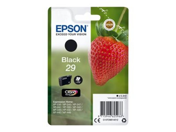 Náplň EPSON C13T29814012, T29 černá (5,3 ml)