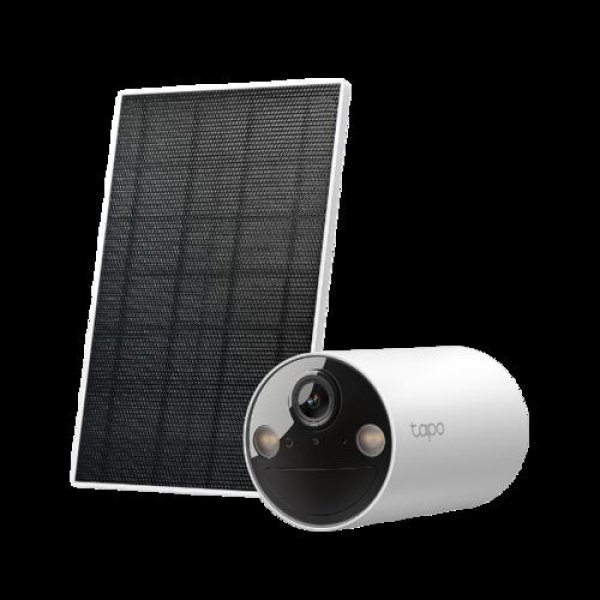 TP-Link Tapo C410 KIT venkovní kamera, solární panel (3MP, 2K QHD, 1296p, IR 9m, WiFi, micro SD card, IP65)
