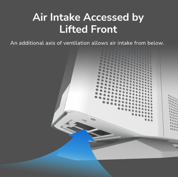 COUGAR PC skříň FV270 White Mid tower tempered curved glass perimeter quick detachable air filters up to 9 fans