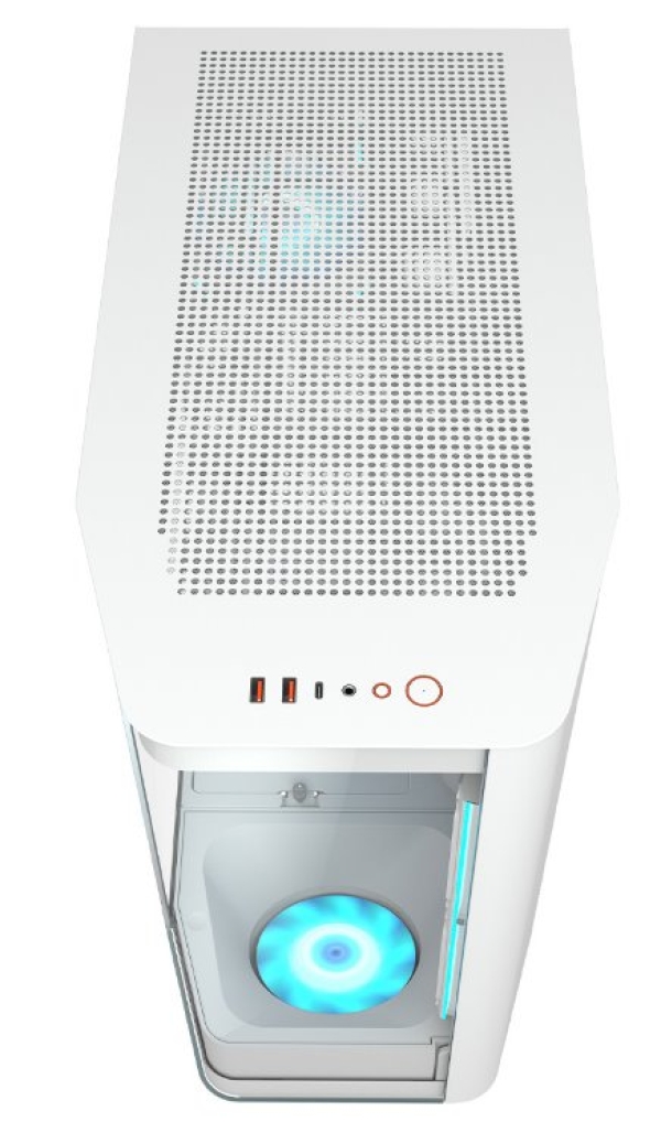 COUGAR PC skříň FV270 White Mid tower tempered curved glass perimeter quick detachable air filters up to 9 fans
