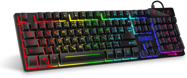 CONNECT IT klávesnice NEO, černá, gaming (CZ+SK verze)
