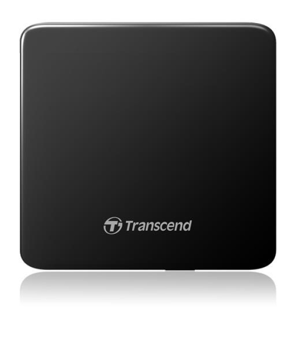 TRANSCEND externí DVD vypalovačka slim, USB 2.0, Black (+CyberLink Media Suite 10)