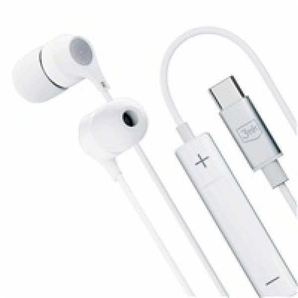 3mk stereo sluchátka USB-C, bílá?v=1746705605