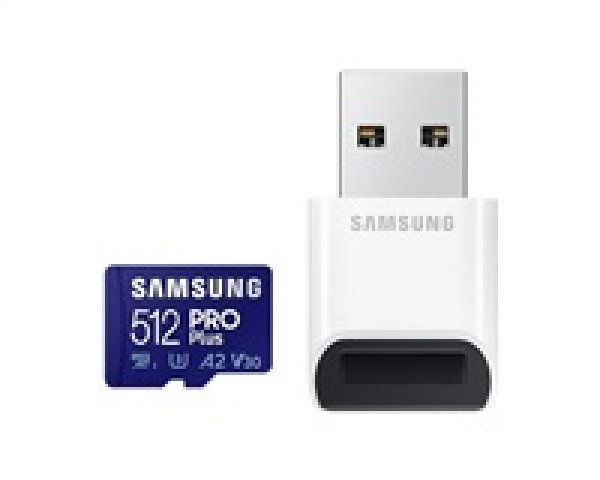 Samsung/micro SDXC/512GB/180MBps/USB 3.0/USB-A/Class 10/+ Adaptér/Modrá