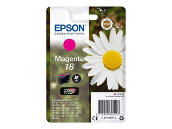 Náplň EPSON C13T18034010 purpurová (3,3 ml)