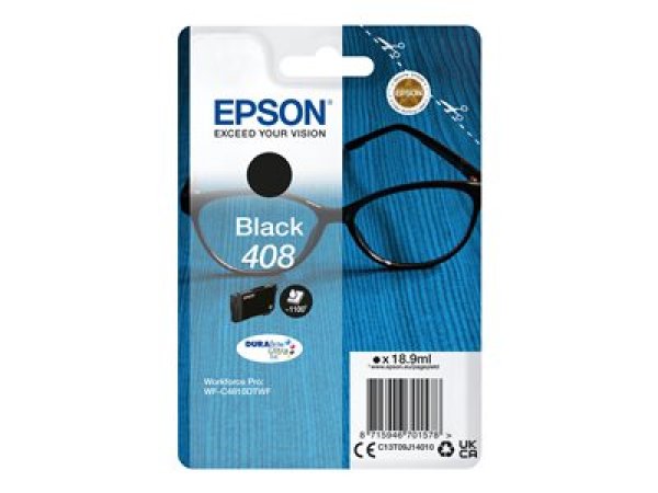 Náplň EPSON C13T09J14010, 408 DURABrite Ultra Ink černá (18,9 ml)