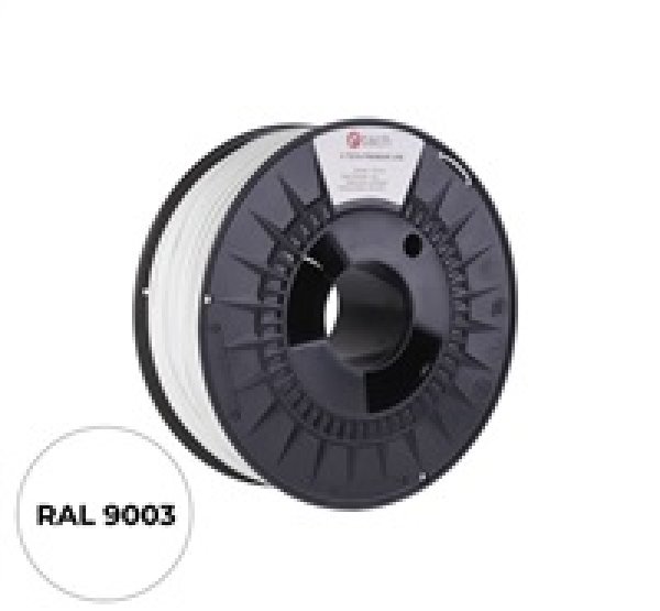 C-TECH Tisková struna (filament) PREMIUM LINE, ABS, dopravní bílá, RAL9003, 1,75mm, 1kg?v=1746043203