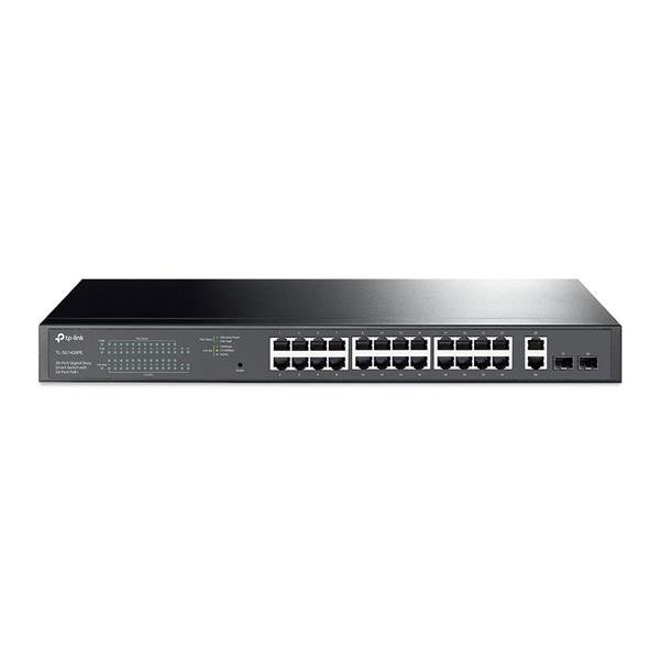 TP-Link Easy Smart switch TL-SG1428PE (26xGbE, 2xSFP, 24xPoE+, 250W)