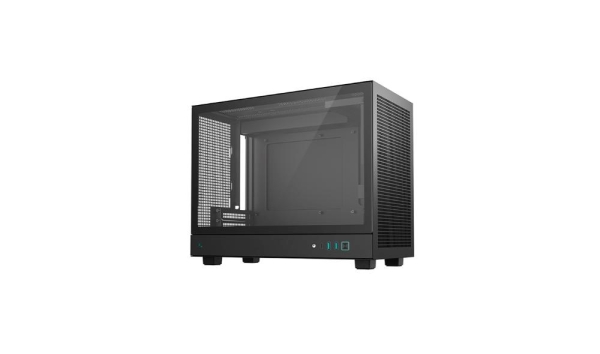 DEEPCOOL Case CH160 PLUS, mATX, Průhledná bočnice, černá