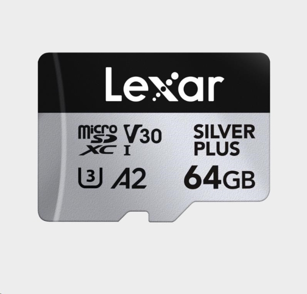 Lexar microSDXC Professional SILVER Plus UHS-I/U3/A2/4K R205/W100 (V30) 64GB?v=1765233604