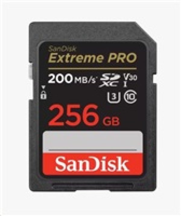 SanDisk Extreme PRO/SDXC/256GB/200MBps/UHS-I U3 / Class 10