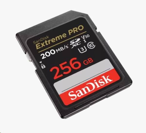 SanDisk Extreme PRO/SDXC/256GB/200MBps/UHS-I U3 / Class 10
