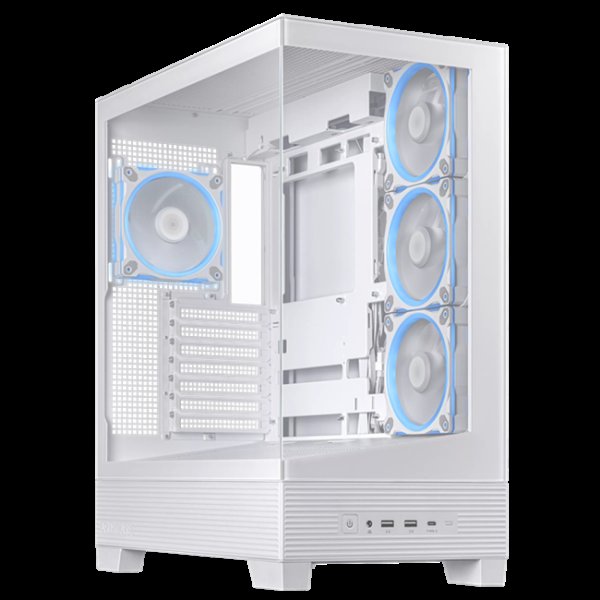 ASUS A31 PLUS TG ARGB WHITE skrinka ATX biela 4x ARGB fan