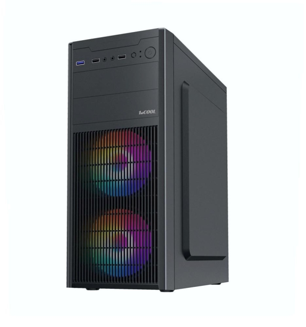 1stCOOL skříň JAZZ 6, micro tower, AU, USB 3.0, bez zdroje, černá