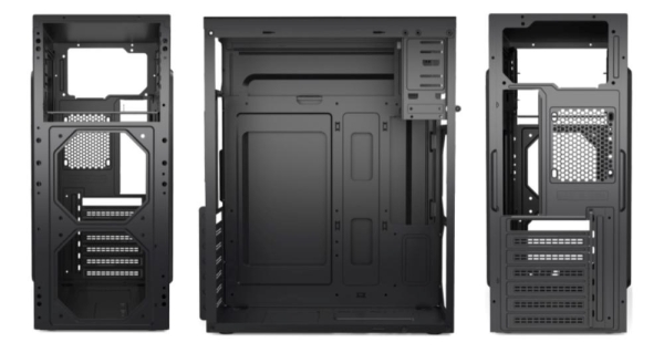 1stCOOL skříň JAZZ 6, micro tower, AU, USB 3.0, bez zdroje, černá