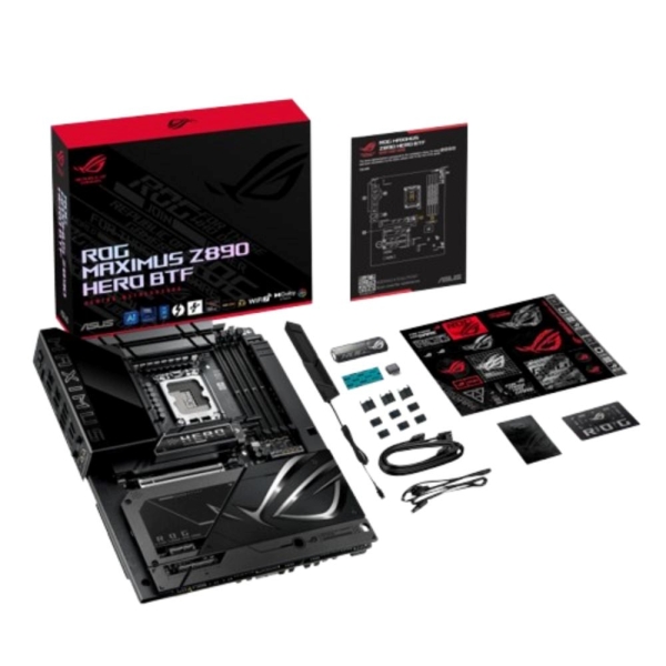 ASUS MB Sc LGA1851 ROG MAXIMUS Z890 HERO BTF, Intel Z890, 4xDDR5, WiFi, 1xHDMI, 2xThunderbolt