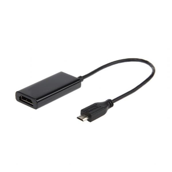 Gembird adaptér HDTV microUSB (M) na HDMI (F), 5-pin MHL, čierny?v=1761864003