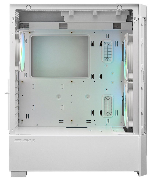 COUGAR PC skříň DUOFACE Pro White Mid Tower Airflow Front Panel TG Left Panel 2 x ARGB 140mm & 1x 120mm Fans